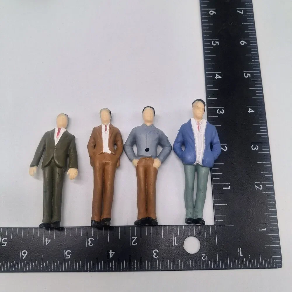 G Scale Size Figures, 13 pieces, 7 standing Adults, 4 sitting Adult, 2 Children
